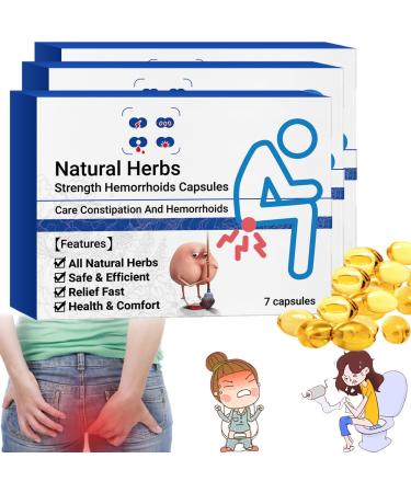 2023 Heca Natural Herbal Strength Hemorrhoid Capsules Heca Natural Herbal Hemorrhoid Capsules Heca Hemorrhoid Capsules Hemorrhoid Relief Capsules (3 PCS)