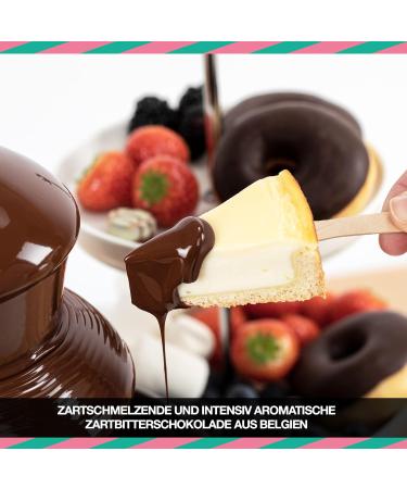 Buy 900g Belgian Chocolate for Fondue - Milk Bitter & White Mix - Perfect for Chocolate Fountains - 10 Individually Packaged Portion Bags - Buy Online on GoSupps.com
