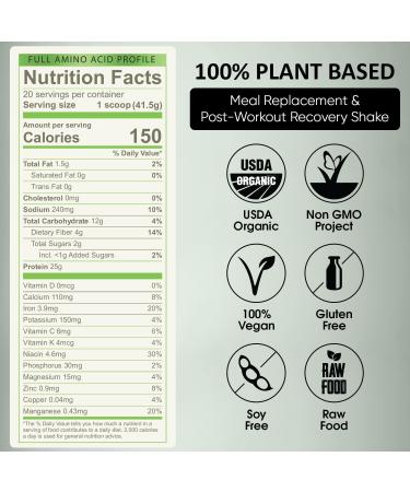 Green Regimen Elite Plant-Based Protein Powder - 25g Complete Hemp & Pea Protein Meal Replacement High-Protein Vegan Shake NonGMO Gluten-Free Dairy-Free Low Carb - (Vanilla - 1 Month Supply) Vanilla 0.04 Ounce (Pack of  - Buy Online on GoSupps.com