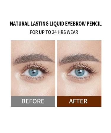 MAKETOPYZN Liquid Eyebrow Pen - Long-Lasting Microblading Effect - Waterproof & Smudge-proof - Dark Grey - Buy Online on GoSupps.com