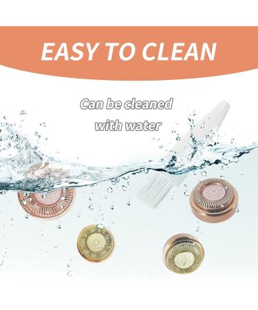 Women Facial Hair Remover Replacement Heads - 4 Count 18K Gold-Plated Rose Gold Tool for Flawless Touch - Buy Online on GoSupps.com