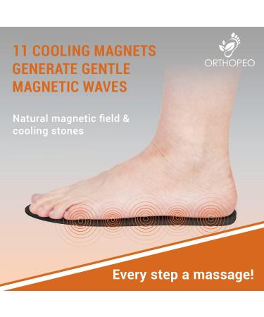 ORTHOPEO Acupressure Shoe Insoles Magnets for Women - Pain Relief & Reflexology Massage Inserts (Up to Size 9.5 US) - 1 Pair - Buy Online on GoSupps.com