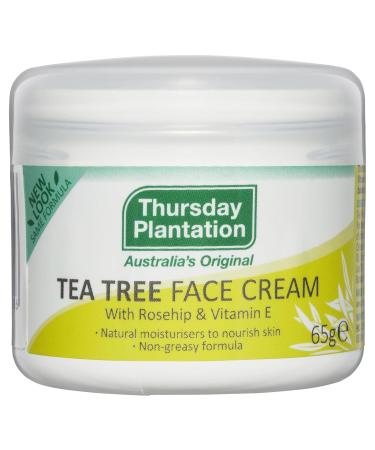 Thursday Plantation Tea Tree Face Cream with Rosehip & Vitamin E - 65g | Natural Skincare for Radiant Skin | Shop Internationally - Buy Online on GoSupps.com