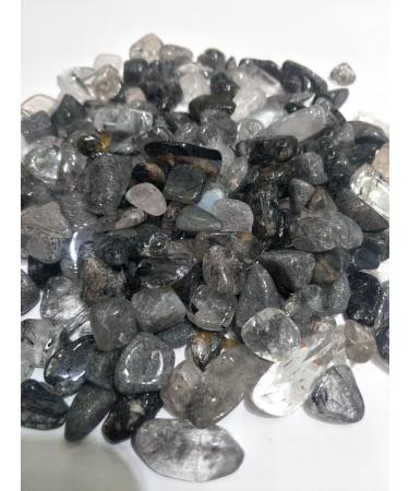 Natural Crystal Rough 200g Bulk Natural Polished Natural Black Hair Crystals Stone Gemstone Rough Crystal Tumbled Stones for Sale Chakra Reiki Balancing - Buy Online on GoSupps.com