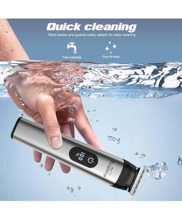 Brightup Beard Trimmer for Men - 22 Piece Grooming Kit with Hair Clippers & Electric Razor - Waterproof Shavers for Face, Nose, Ear & Body - Ideal Men's Gifts - Buy Online on GoSupps.com