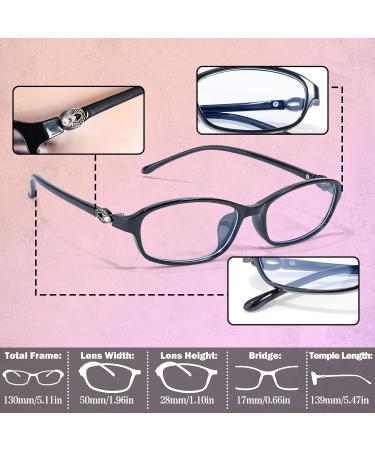 Siphew Blue Light Filter Glasses | Unisex Anti-Blue Light Glasses for PC & Gaming | Slim Rectangular Frame - Black - Buy Online on GoSupps.com
