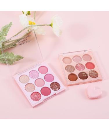 9 Colors Matte Glitter Eyeshadow Palette - Highly Pigmented & Blendable | Smooth Makeup for Glamorous Looks - Shop Now - Buy Online on GoSupps.com