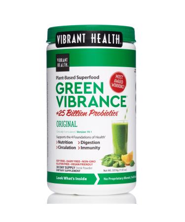 Vibrant Health Green Vibrance +25 Billion Probiotics Version 16.0 12.5 oz (354.9 g)