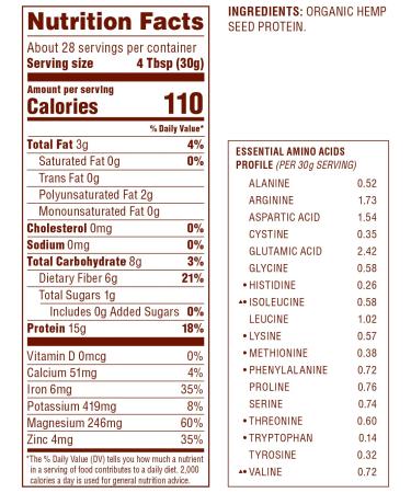 Nutiva Organic Hemp Protein Powder 1.87 lbs | Plant-Based Superfood for Protein Boost - Buy Online on GoSupps.com