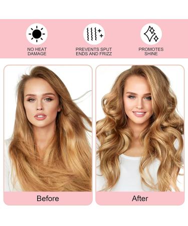 Lock Winder Curls Without Heat - 60 Extra-Long Heatless Curlers for Medium Long Hair | DIY Overnight Hair Curler Set in Purple - Buy Online on GoSupps.com