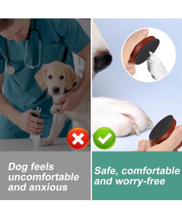 Lazy Dog Nail File & Trimmer - Ergonomic Wood Design with Replaceable Sandpaper & Cleaning Brush for Stress-Free Pet Grooming - Buy Online on GoSupps.com