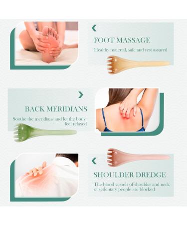 Beavorty Manual Head Massager - 3 Piece Harz Handkopf & Portable Wide Teeth Head Scratch for Hair Spa - International Shipping Available - Buy Online on GoSupps.com