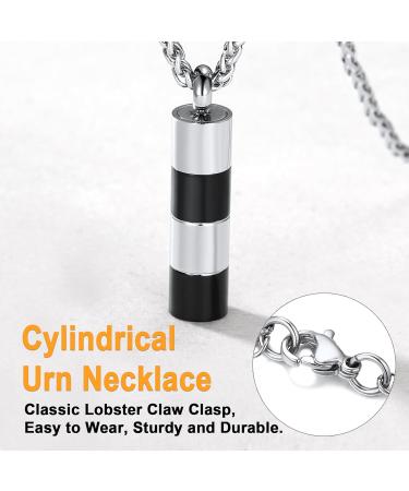U7 Ladies Cremation Urn Necklace - Celtic Knot Dog Feet Wing & Crucifix Designs - Memorial Jewelry for Ashes in Stainless Steel - Fire Burial Pendant Chain for Men & Women - Buy Online on GoSupps.com