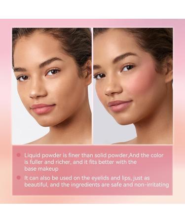 KISSIO Peach Liquid Blush 0.33 fl.oz | Long-Lasting Matte Finish | Lightweight & Blendable Cream Blush - Buy Online on GoSupps.com