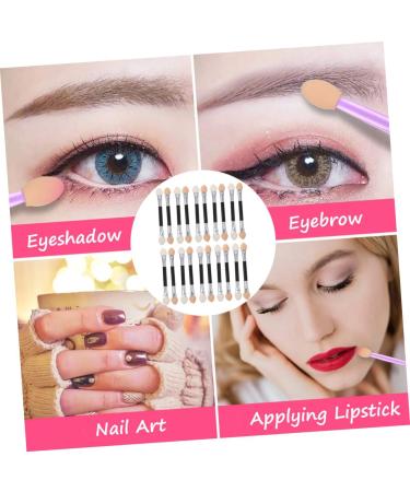 DOITOOL 30pcs Eye Shadow Stick Sponge Mini Makeup Double Eyeshadow Makeup Sticks Mirror Woman - Buy Online on GoSupps.com