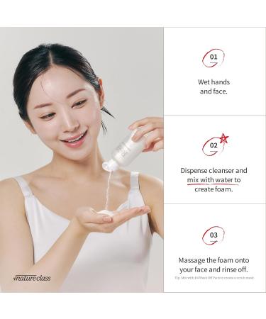 NATURECLASS R60 Rice Enzyme Face Wash Powder Exfoliating Facial Cleanser with Rice Bran Extract Gentle Powder Wash for Sensitive Skin Deep Pore Care Korean Skin Care Fragrance Free 1.76oz - Buy Online on GoSupps.com