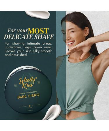 Buy Unscented Bare Siero Tallow Shaving Soap | Sensitive Skin | Donkey & Water Buffalo Milk Enriched - Buy Online on GoSupps.com