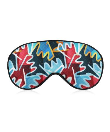 Vintage Grunge Texture Sleep Mask Eye Cover for Sleeping Blindfold with Adjustable Strap Blocks Light Night Travel Nap for Men Women