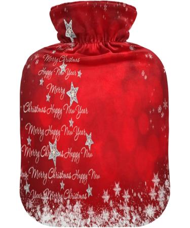 KCL Deci 2L Hot Water Bottle with Cover Christmas Tree Snowflake & Star Designs Ideal for Foot Warmer & Pain Relief Hot and Cold Therapy - Buy Online on GoSupps.com