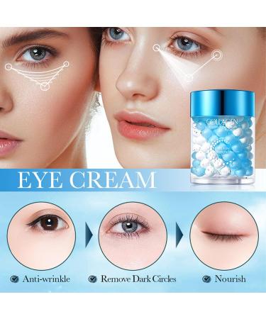 Collagen Eye Cream - Anti-Aging Dark Circle & Puffiness Relief Moisturizing Under Eye Cream for Youthful Skin - Buy Online on GoSupps.com