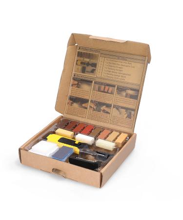 Home Household Laminate Repa g Kit Floor Rep s Kit DIY Multifunctional Wood Board Rep s Tool Kit Wooden Floor Scratches Mending Utility Tool Kit with 11 Wax Blocks
