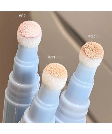 Concealer Pen Nourishing Multi Purpose Concealer Pen 3 Colors Liquid Concealer Pen with Sponge Head Lightens Tear Groove to Cover Spots Dark Circles - Buy Online on GoSupps.com