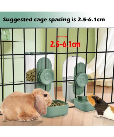 Small Animal Feeder and Waterer Set - Hanging Automatic Dispenser for Small Pets - Cage Feeding Bowl for Dogs, Cats, Kittens, Bunnies, Guinea Pigs, and Ferrets - Buy Online on GoSupps.com