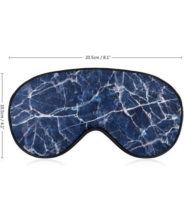 Blue Marble Texture Sleep Mask for Women - Adjustable Eye Shades with Elastic Strap - Perfect for Travel & Relaxation - Buy Online on GoSupps.com
