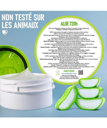 720h Gel Aloe Vera Gel Universal Baby Face Body Care 30 Days Moisturizing Cream Face Gel Hair Plating Balm After Shave Cream Sunburn Acne After Scrub Sport 2000ml - Buy Online on GoSupps.com