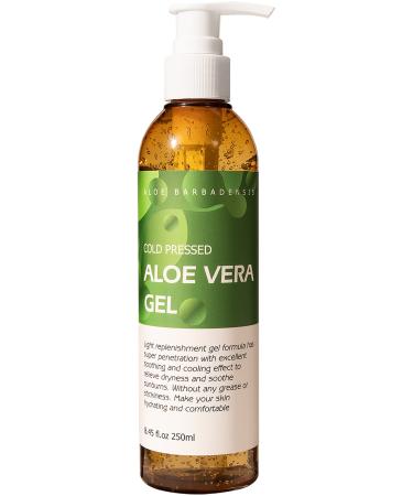Aloe Vera Gel for Face and Hair(8.8 fl oz), 100% Pure Plant Fresh Extract, Facial Moisturizer for Sunburn Relief, Ance, Skin Care - by Benatu Aloe Vera 8.45 Fl Oz (Pack of 1)