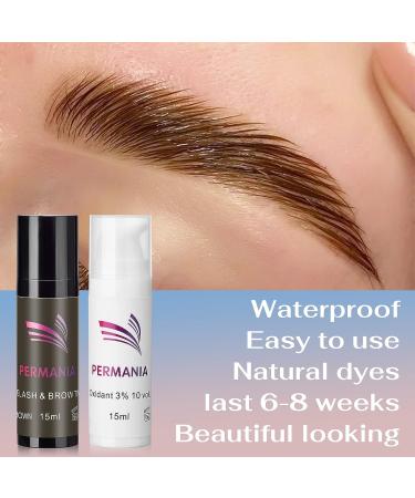 PERMANIA 2 IN 1 Brown Lash & Brow Color Kit | Fast 10 Mins Coloring for Eyebrows and Eyelashes - Buy Online on GoSupps.com