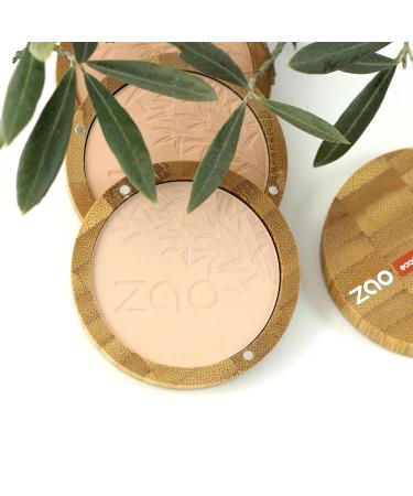 Shop ZAO Compact Powder 305 - Milk Chocolate in Refillable Bamboo Container | Eco-Friendly & International Shipping - Buy Online on GoSupps.com