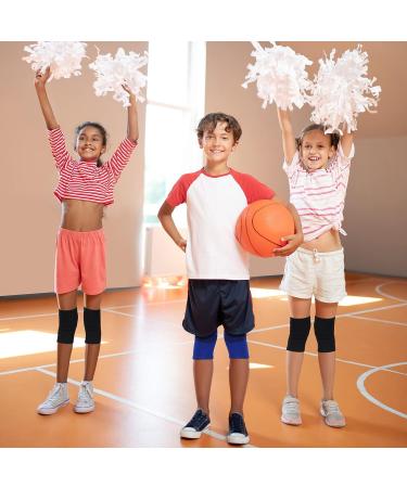 2 Pairs Kids Knee Compression Sleeves - Child Knee Support for Basketball, Volleyball, Gymnastics - Black and Blue (Small) - Buy Online on GoSupps.com