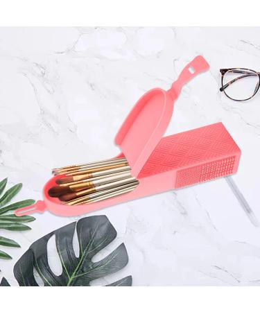 Soft Silicone Makeup Brush Bag - Travel-Friendly Case with Side Cleaner | Large Capacity & Dust Proof - Buy Online on GoSupps.com