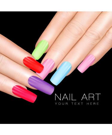 1000 Pieces Colorful French False Acrylic Gel Nails - Full Cover Fake Nails Set for Nail Salons and DIY - 10 Boxes Press on Nail Tips - Buy Online on GoSupps.com
