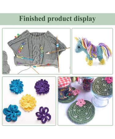 Loom Needle and Hook Set with Large-Eye Needles, Stitch Markers, and Yarn Holders - Buy Online on GoSupps.com