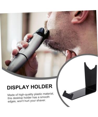 Minkissy Beard Knife Stand - Handmade Acrylic Razor Organizer for Men | Clear Shaving Stand | 11x8.5x4.5cm Black - International Shipping Available - Buy Online on GoSupps.com