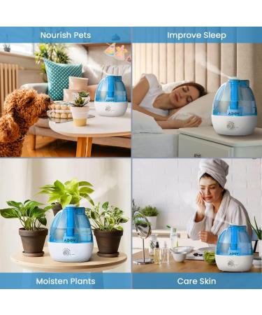 ADOV 2.5L Cool Mist Humidifier for Bedroom Home Baby Room - 30 Hours Auto Shut-off, Whisper Quiet - Ideal for Office, Plants, Living Room - 360 Nozzle - Buy Online on GoSupps.com