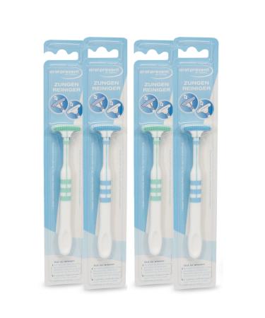 Oral -prevent tongue cleaner - effective tongue brush - tongue scraper for coverings - gentle tongue cleaning - cleaning brush for the tongue 4 pieces (1 Pack) - Buy Online on GoSupps.com