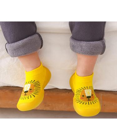 Dookeh Baby Shoes Soft Sole Sneakers for Boys and Girls | Toddler Infant First Walking Shoes 9-12 Months | Yellow - Buy Online on GoSupps.com