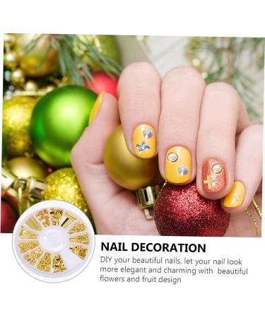 Healeved 36 Boxes Nail Art Accessories Decor Nail Accessories 3d Rivet Nail Art Rhinestone Trim Nail Art Charm Manicures Accessories Nail Art Supplies Plastic Nail Supplies Hollow Out White - Buy Online on GoSupps.com