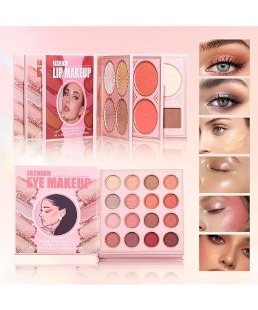 Palette de maquillage - Rouge l vres fondu - Palette de fards paupi res comme livre de maquillage - Pour filles d butantes anniversaire Saint-Valentin mariage rendez-vous f te de vacances - Buy Online on GoSupps.com