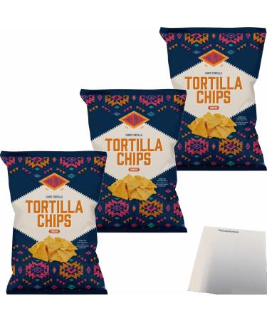 usy Pack of 3 Mex tortilla chips with cheese flavor (3 x 475 g) + usy block