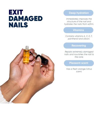 Herome Combi-Pack Exit Damaged Nails & Nail Hardener Extra Strong - Guarantees Strong Nails First Results In 8 Days - 7ml.+10ml. - Buy Online on GoSupps.com