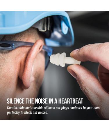 Silicone Ear Plugs - Discreet Soft & Adjustable Noise Reduction for Sleeping Travel Office & Shower | Kitchen Discovery - Buy Online on GoSupps.com