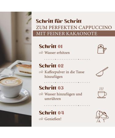 Hearts Cappuccino with a fine cocoa note 5 x 1 kg instant coffee powder intense aroma milky creamy easily soluble pack of 5 enough for 400 cups - Buy Online on GoSupps.com