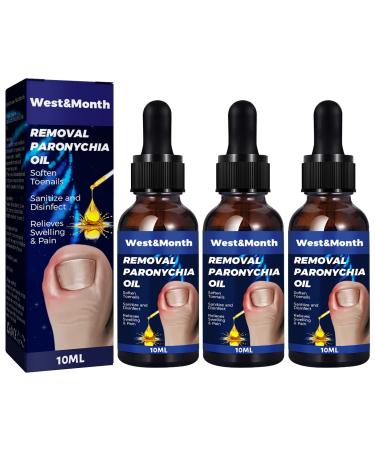 3PCS German Toenailcare Removal Paronychia Oil, Paronychia Treatment, Anti Paronychia Relief Oil for Repair and Improve Toenail Health