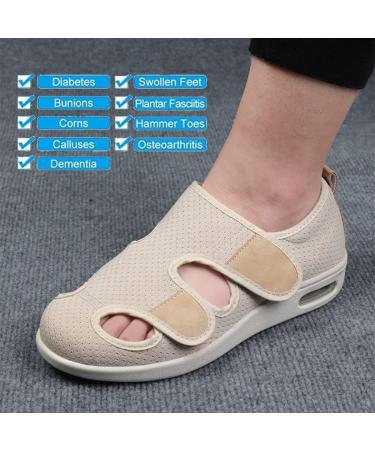 STABLLP Diabetic Shoes for Men and Women - Adjustable Surgical Slipper for Plantar Fasciitis, Orthopaedic Walking Shoe for Edema, Arthritis, Swollen Feet - Lightweight & Breathable (Size C 44) - Buy Online on GoSupps.com