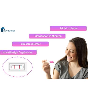 NOVACHECK Early Pregnancy Test Set of 10 - 99.9% Accuracy from First Missed Day | Trusted International Shipping - Buy Online on GoSupps.com