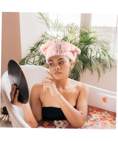 DOITOOL 8 Pcs Coral Fleece Dry Hair Hat Girl Hair Bows Makeup Hats Coral Fleece Hair Turban Bath Shower Hat Girl Shower Dry Hair Hat Girls Hijab Caps Shower Hair Hat Sleep Cap Soft Women's - Buy Online on GoSupps.com